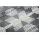 Тепих KAKE 25812677 Геометријски - Дијаманти, Троуглови 3D сива / црн
