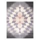 Tæppe KAKE 25812757 Geometrisk - Roma, Trekanter 3D lilla / grå / lyserød