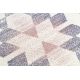 Matto KAKE 25812757 Geometrinen - Rooma, Kolmiot 3D violetti / harmaa / vaaleanpunainen