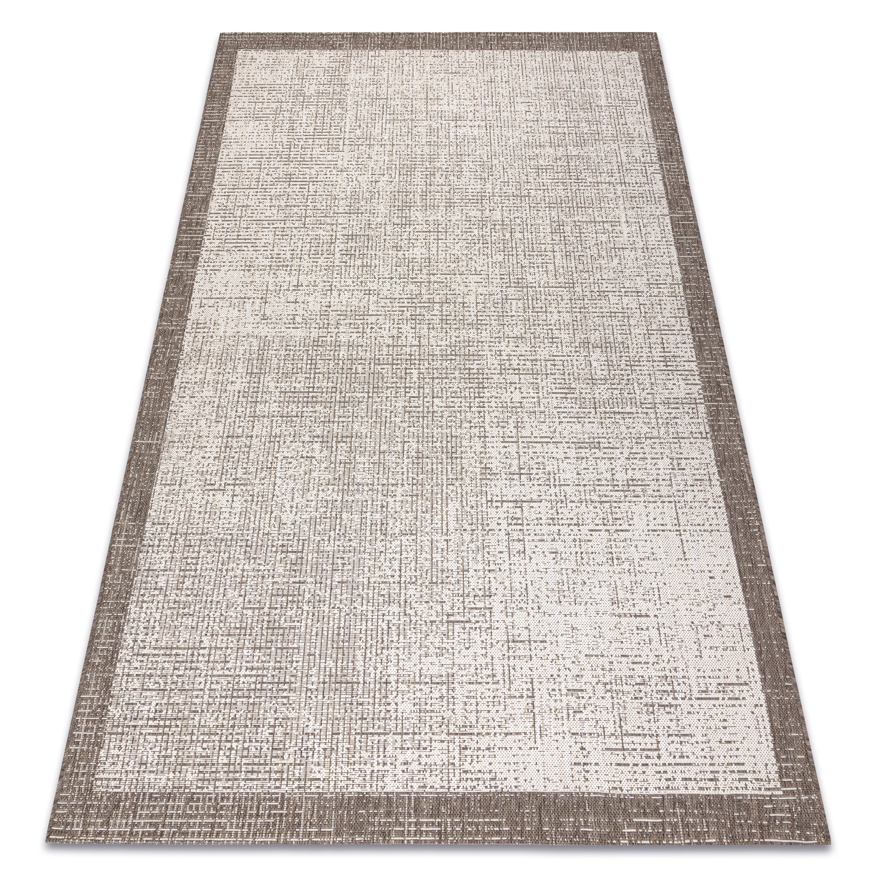 CARPET SIZAL FLOORLUX 20401 Frame champagne / taupe - Carpets Sisal flat  weave