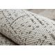 Alfombra Structural SOLE D3852 - Boho, diamantes Tejido plano gris