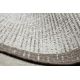 Alfombra Structural SOLE D3852 - Boho, diamantes Tejido plano gris