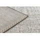 Dywan Strukturalny SOLE D3852 Boho, romby - płasko tkany szary