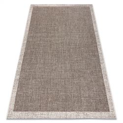 Carpet Structural SOLE D3851 Boho, diamonds - Flat woven beige