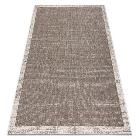 Teppich Strukturell SOLE D3851 Boho Diamanten flach gewebt beige