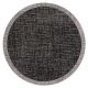 Sisal tapijt SISAL FLOORLUX rond 20401 Kader zwart / zilver 
