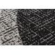 Kulatý koberec SISAL FLOORLUX 20401 Rám, černý, stříbrný 