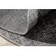 Χαλί SISAL FLOORLUX κύκλος 20401 Πλαίσιο μαύρο / ασημένιο 