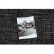 Fonott sizal floorlux szőnyeg Kör 20401 Keret fekete / ezüst 