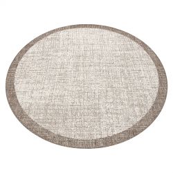 Alfombra Structural SOLE D3842 - hexágonos Tejido plano gris / beige