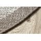 Fonott sizal floorlux szőnyeg kör 20401 Keret pezsgő / tópszín