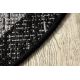 Fonott sizal floorlux szőnyeg Kör 20401 Keret ezüst / fekete