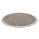 TEPPE SISAL FLOORLUX 20401 Ramme SIRKEL taupe / champagne 