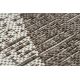 Килим Structural SOLE D3732 ацтек, алмази - плоский тканий бежевий
