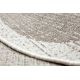 TAPIS EN CORDE SIZAL FLOORLUX Cercle 20401 Cadre taupe / champagne
