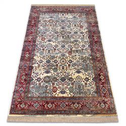 Carpet WINDSOR 22993 ORNAMENT, VINTAGE, FRINGE ivory / red