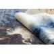 Сучасний пральний килим SHAPE 3106 квітка shaggy - синій плюшевий протиковзкий