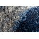 Tappeto SHAPE 3106 Shaggy Fiore - blu peluche, antiscivolo, lavabile