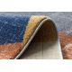 Teppich SOFT 6162 GEOMETRISCH DREIECKE grau / blau / kupferrot
