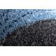 Модерен перален килим SHAPE 3105 Сърцето shaggy - сив плюшен, антихлъзгащ