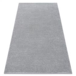 Soft szőnyeg 2485 egyszerű egyszínű ezüst