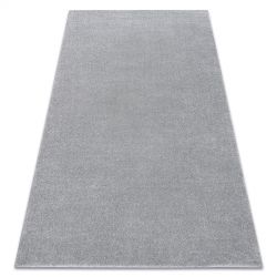 Teppich SOFT 2485 glatt, einfarbig silber