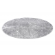 Modern MEFE matta Circle 2783 Marble - structural två nivåer av hudna grå 