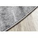Moderne MEFE Teppe Sirkel 2783 Marmor - strukturell to nivåer av fleece grå 
