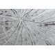 Kilimas MEFE Šiuolaikinis Ratas 2784 Medžio kamienas mediena - Struktūrinis, dviejų sluoksnių vilna, pilka