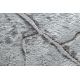 Moderní MEFE koberec kulatý 2784 Pařez stromu - Strukturální, dvě úrovně rouna šedá