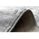 Moderne MEFE Teppe Sirkel 6184 Asfaltering murstein - strukturell to nivåer av fleece mørk grå 