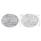 Tapis MEFE moderne Cercle 8722 Lignes vintage - Structural deux niveaux de molleton gris / blanc 