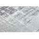 Moderne MEFE Teppe Sirkel 8722 Linjer årgang - strukturell to nivåer av fleece grå / hvit