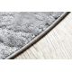 сучасний MEFE килим коло 8722 Лінії vintage - Structural два рівні флісу сірий / білі