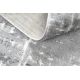 Tapete MEFE moderno Circulo 8722 Linhas vintage - Structural dois níveis de lã cinza cinzento / branco