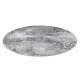 Kilimas MEFE Šiuolaikinis Ratas 8724 Ornamentas Senovinis - Struktūrinis, dviejų sluoksnių vilna, pilka