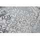 Moderne MEFE Teppe Sirkel 8724 Ornament årgang - strukturell to nivåer av fleece grå 