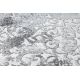 Moderní MEFE koberec kulatý 8724 Ornament vintage - Strukturální, dvě úrovně rouna šedá
