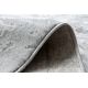 Moderne MEFE Teppe Sirkel 8724 Ornament årgang - strukturell to nivåer av fleece grå 