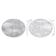 Modern MEFE Teppich Kreis 8725 Kreise Fingerabdruck - Strukturell zwei Ebenen aus Vlies grau