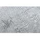 модерен MEFE килим кръг 8725 кръгове пръстови отпечатъци - structural две нива на руно сив