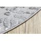 Moderne MEFE Teppe Sirkel 8725 Sirkler Fingeravtrykk - strukturell to nivåer av fleece grå 