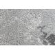Tepih MEFE moderna Krug 8731 Istrošeno berba - Strukturne, dvije razine flora Siva