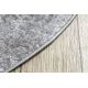 модерен MEFE килим кръг 8731 Vintage - structural две нива на руно сив