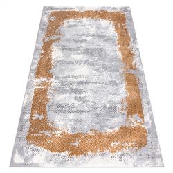 Tappeto EMERALD esclusivo 1022 glamour, elegante géométrique, Marmo verde bottiglia / oro