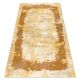 Exklusiv EMERALD Teppich 1016 glamour, stilvoll art deco Marmor Flaschengrün / gold