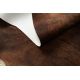 Kobercová umelá hovädzia koža, krava G5067-3 hnedá koža