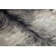 Tappeto Imitazione pelle di bovino, Mucca G5067-4 Pelle grigio