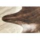 Kobercová umelá hovädzia koža, krava G5068-1 hnedá koža