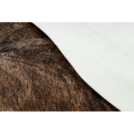 Kobercová umělá hovězí kůže, kráva G5068-1 hnědá kůže 100x150 cm